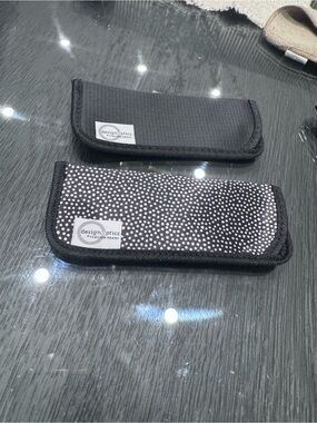Black & Polka Dot Soft Eyeglass Sleeves (2-Pack)